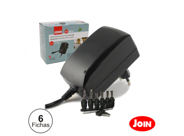 Join ALIMENTADOR COMPACTO UNIVERSAL 9-24V 1,5A 24W KD2520 Join ALIMENTADOR COMPACTO UNIVERSAL 9-24V 1,5A 24W KD2520